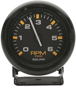 AUTO METER 2306 Autogage Mini Tachometer,2.750 in., Black dial/Black bezel