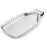 Stainless Steel Spoon Rest for Kitchen Stove Top, Herogo Large Cooking Utensil Spatula Ladle Holder with Square Bottom, Kitchen Accessories for Kitchen Countertop, Heavy Duty, Dishwasher Safe