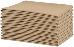 Organic Cotton Beige Flour Sack Towels - 10 Pack, 27"x27", Highly Absorbent Beige Tea Towels - Beige Kitchen Towels for Baking, Bread Making, and Cooking - Absorbent and Lint-Free (Beige - 10 Pack)