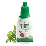 Sweetmate Pure Stevia Drops Zero Calorie, Diabetic Friendly, Sugar Free - Plant Based Natural Stevia Sweetener Liquid - Sugar Substitute (20ml)