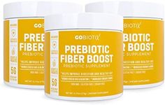 GOBIOTIX Fiber Supplement - Prebiotic Soluble Fiber Powder, Supports Gut Health and Digestive Regularity - Gummies Alternative - Gluten & Sugar Free, Keto, Vegan - 1 Scoop Daily, 35 Servings (3 Pack)