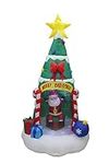 8 Foot Tall Lighted Inflatable Chri