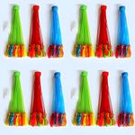 Hemito Silicone Holi Balloons For Kidsl Set Of 4 Bunch L 444 Baloons L Multicolour L Quick Fill And Auto Tie With Universal Tap Adaptor|Water Balloons For Holi Kids Decoration (444Pcs)