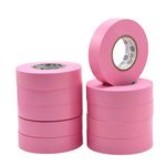 MAT Professional Grade Electrical Tape Pink - 3/4in. X 66ft. (10-ROLLS) - Waterproof, Flame Retardant, Strong Rubber Based Adhesive for Use At No More Than 600V & 176F