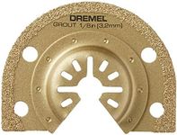 Dremel MM500 1/8-Inch Oscillating Multitool Blade for Grout Removal, Fast Cutting Carbide Accessory - Universal Quick- Fit Interface Fits Bosch, Makita, Milwaukee, and Rockwell, Gold