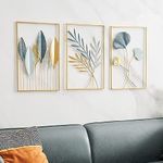 Art House Designer wall decore for home office hotel (21 * 2 * 18) inch (Leaf Frame)