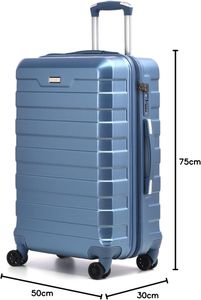 RMW Large Hard Shell Suitcase – Ice Blue Luggage