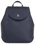 Tommy Hilfiger Women Backpack Staple Hand Luggage, Multicolor (Space Blue), One Size