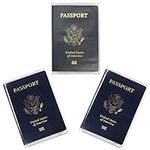 Clear & Frosted Passport Cover Plas