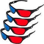 craftshou 4 Pack Red Blue 3D Glasse