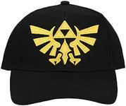 Nintendo Legend of Zelda Hyrule Embroidered Symbol Black Adjustable Hat