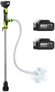Taskstar Cordless Stick Water Transfer Pump, 2×4.0Ah Rechargeable Batteries