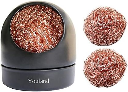 Portable Solder Iron Tip Cleaners Metal Base Holder Station Cleaning Ball with 3 Soldering Cleaning Wire Soft Coiled Copper for Cleaning Soldering Irons Tips