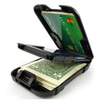 Flipside Wallets Mens Polycarbonate Rfid Wallet (Na, Black)