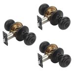 Dynasty Hardware SIE-30-12P Sierra Door Knob Privacy Set, Aged Oil Rubbed Bronze, Contractor Pack (3 Pack)