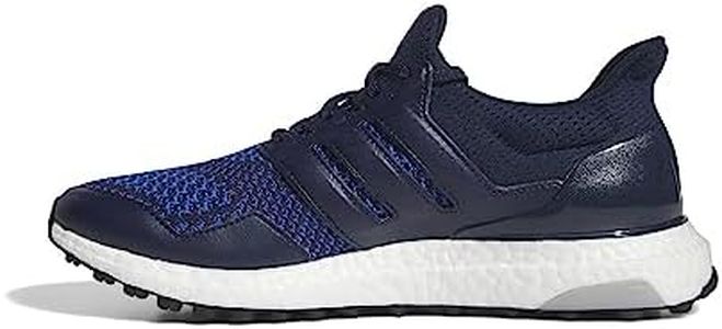 adidas Men's Ultraboost Golf Shoe, Collegiate Navy/Collegiate Navy/Bright red, 10