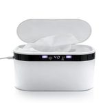 SGZIOO Wipe Warmer for Babies, Baby Wipes Warmer with Night Light, Wet Wipes Dispenser Box with 5 Temperature Control & Energy Saving, Fast and Even Heating, Suitable for Outdoor and Home