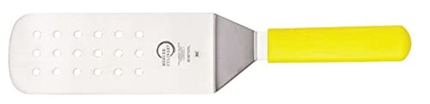 Mercer Culinary M18710YL Millennia Perforated Turner, 8"x3", Yellow