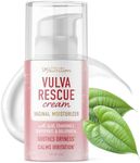 Vulva Rescue Moisturizer Cream | 3oz. PUMP | Soothes Vaginal Itch & Dryness | No Estrogen or Fragrance | Feminine Itch Relief with Herbal Vagina Care Moisturizers & Vitamin E | Paraben-Free, Vegan