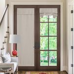 NICETOWN Door Curtains for Doorway, Blackout Privacy Door Window Curtain Panel, French Door Shade for Sliding Patio Door Window, Window Covering for Bedroom, W30 x L72 Inch, 1 Panel, Angora