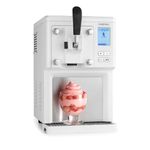 Klarstein Sweet Sundae Soft Serve Ice Cream Maker with Compressor – No Pre-Freezing Required | Ice Cream Machine 1.5 L, Ready in 40 Min, Dispensing System & Auto Cleaning, Stainless Steel, White