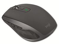 Logitech MX Anywhere 2S Wireless Mouse, Multi-Device, Bluetooth and 2.4 GHz with USB Unifying Receiver, 200 To 4000 Dpi Any Surface Laser Tracking, 7-Buttons, Laptop/ PC/ Mac/ iPad OS - Graphite Black