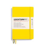 LEUCHTTURM1917 358302 Notebook Paperback (B6+), Softcover, 123 Numbered Pages, Ruled, Lemon