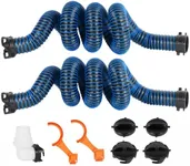 OUTPRIZE 20FT RV Sewer Hose, 24 Mil Heavy Duty TPE Material for Abrasion Resistance and Crush Protection, Camper Sewer Hose Kit with Pre-Attached Bayonet Fittings, 4-in-1 Adapter Elbow and Wrench