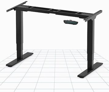 FLEXISPOT E5 Standing Desk Dual Motors 160KG Load Capacity Sit Stand Desk Height Adjustable Desk Stand Up Desk Electric Standing Desk with Blue-Ray Memory Keyboard Desk Frame(Black Frame Only)