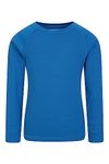 Mountain Warehouse Thermal Kids Base Layer Top - Breathable & Lightweight Moisture Wicking Baselayers, Boys & Girls Shirt - Autumn Winter, Outdoors, Travelling & Hiking Cobalt Kids Size 11-12 Years