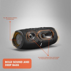 JBL Charge 5 Portable Bluetooth Speaker, Deep Bass, IP67 Waterproof, Black