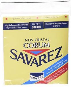 Savarez 500CRJ Corum Cristal Classical Guitar Strings, High Tension, Red/Blue Card