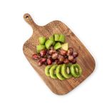 James.F Small Wood Cutting Board,Acacia Wooden Cutting Boards with Handle for Kitchen,Bohemian Charcuterie Serving Board for Meat and Cheese, Chopping Board with Handle(12.6x7.67x0.6 in)