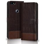 TheGiftKart iPhone 5 / 5s / SE Flip Back Cover Case | Dual-Color Leather Finish | Inbuilt Stand & Pockets | Wallet Style Flip Back Case Cover for iPhone 5 / 5s / SE (Coffee & Brown)