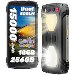 Blackview BV7300 Rugged Smartphone Android 14,18GB+256GB/2TB TF, 15000mAh 45W Fast Charge, 50MP+32MP+20MP Night Vision Camera,6.67" FHD+, 800LM Camp Light Rugged Phone, Face Fingerprint Unlock/NFC