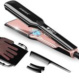 DORISILK 500 Degree Professional Hair Straightener ，Ceramic Wide Flat Iron ，2 in 1 Hair Straightener and Curler，Plasma Flat Iron Hair Straightener Get Frizz-Free Hair