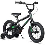 cubsala 14 Inch Little Kids Bike BMX Style Bicycle with Training Wheels Coaster & Rear V Brake for 3 4 5 Years Old Boys Girls, Black