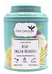 Tea People Decaf English Breakfast, 100g Loose Leaf Tea in Tin Caddy