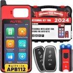 Autel MaxiIM KM100(X), 2024 Lite Ver of IM508 IM608, 60s Key Generation, IMMO Key Fob Programming Tool, Transponder Chip Read/Write/Clone, Key Immobilizer Programmer, 2 Autel IKEY