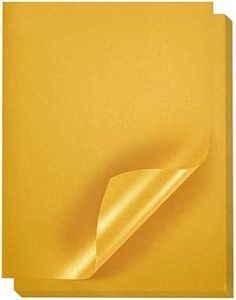 Gold Metallic Paper - 48-Pack Shimmer Papers, Double Sided, Laser Printer Compatible, Perfect for Weddings, Baby Showers, Birthdays, Craft Use, 8.5 x 11 Inches