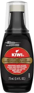 KIWI Black Shoe Polish and Shine | Military Shoe Care for Combat Shoes and Boots | 2.4 Fl Oz