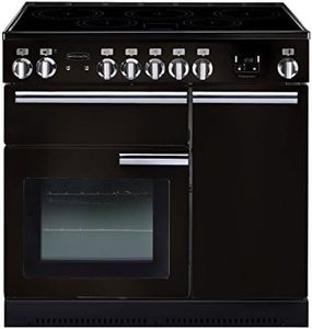 Rangemaster Professional Plus PROP90EIGB/C 90cm wide Electric Range Cooker with Induction Hob - Black - A/A Rated