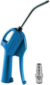 AUPROTEC Pistolet de soufflage à air comprimé avec buse en métal, sécurité pistolet à air comprimé avec prise.