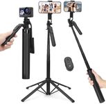 70" Selfie Stick Phone Tripod with 