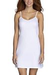 Vanity Fair Women's Full Slip 10141, V-Neck-White, XL
