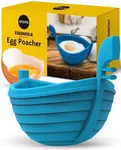 NEW!!! Eggondola Egg Poacher by OTOTO - Poached Egg Silicone Egg Cooker - Gondola Egg Silicone Poacher for Cooking Eggs - Kitchen Egg Cooker, Perfect Egg Maker - Egg Design Maker, Egg Kitchen Gadgets