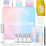 Lash Lift and Tint Kit with Keratin Conditioning by CICI | Instant Professional Perming, Lifting & Tinting for Eyelashes | Black Color Dye | Long-Lasting Salon Results At Home | DIY Tools and Supplies