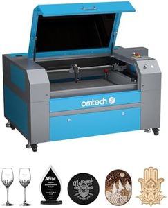 OMTech 80W CO2 Laser Engraver, 500x700 mm Laser Engraving Machine with Exhaust Fan Digital Control Panel and Caster Wheels, Commercial Laser Cutter Cutting Etching Machine (Without Forklift Unloading)