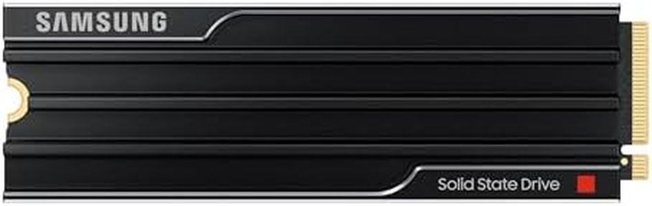 Samsung SSD 9100 PRO with Heatsink 8TB, PCIe 5.0x4 M.2 2280, Seq. Read Speeds Up to 14,800/13,400 MB/s, Best for AI Computing, Gaming, and Heavy Duty Workstations (MZ VAP8T0CW)