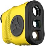 TecTecTec KLYR Golf Rangefinder with Slope Yellow, Belt Clip, Magnetic Holder. Laser Range Finder with 2022 Optics,pinned, high end case, Golfing Ball Marker with Magnet.Binoculars